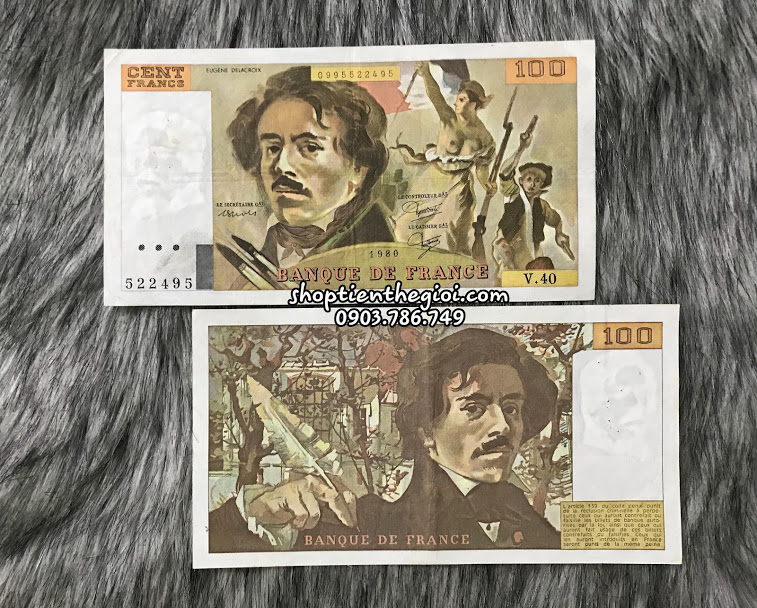 France - Pháp 100 Francs 1980 AU